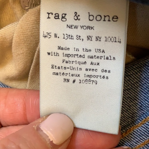 Rag & Bone High Rise Skinny Jeans Frayed in Bonnie - Picture 14 of 16